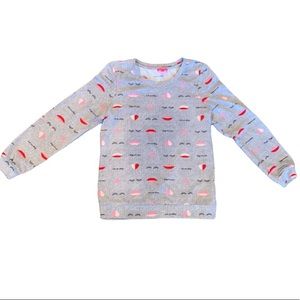 NWOT Betsey Johnson Gray Sleepwear Pajama Top